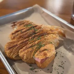 Ham and Cheese Croissant Sandwich