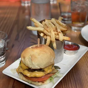 Fable's 1/2 lb. Double Cheeseburger Lunch