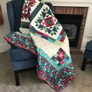 Painter's Garden Block of the Month Quilt - Available with Pieced or Applique Block Centers!