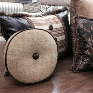 Custom pillows by Jeffrey.