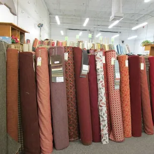 We have thousands of yards of fabric in-stock. Come in and browse in our store or shop online 24/7.