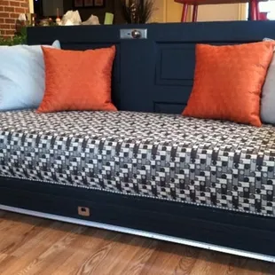 sofa made from a door