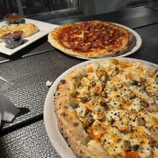 Buffalo Chicken, MVP, and Cheesy Bread