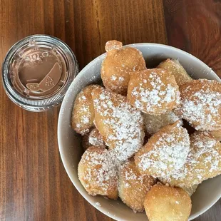 Zeppole with Nutella