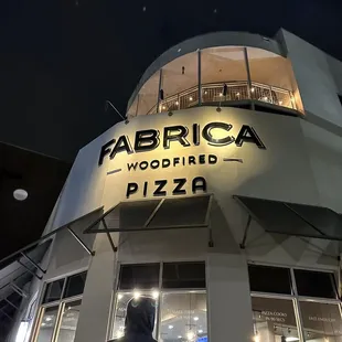 Outside of the restaurant