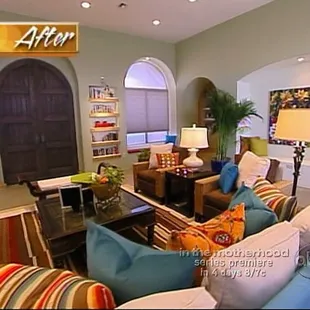 Our donated fabrics were used throughout the house