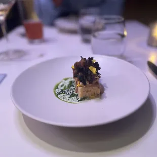 a plate of food on a table