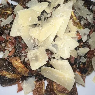 Crispy Brussels Sprouts with Pancetta