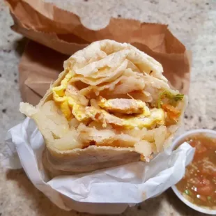 Sausage Breakfast Burrito