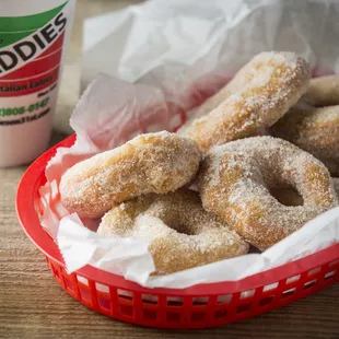 D*Reds Fried Doughnuts with Regular Sugar Topping