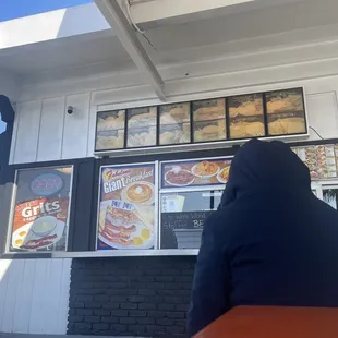 Order outside or from the drive thru