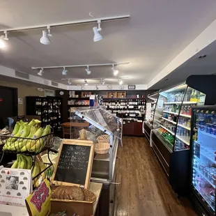 a wide view of a grocery store