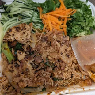 Vermicelli chicken lemon grass