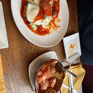 a plate of food on a table