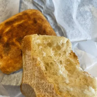 Complimentary hit Rustico Bread
