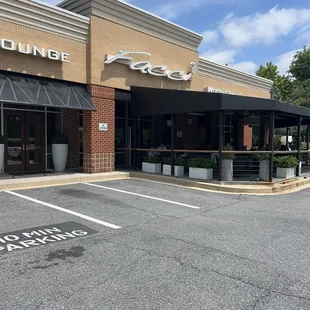 Entrance also showing outdoor seating area