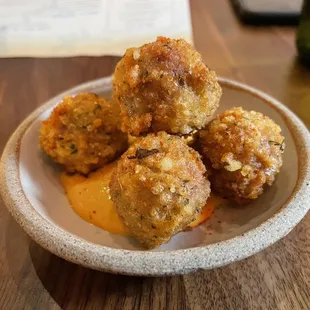 Fried olives