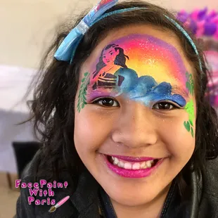 How adorable is this Moana design! And the smile to match! I enjoy what I do Face Painting for Sacramento, Elk Grove and surrounding areas!