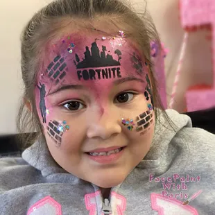 Fortnite is always a crowd pleaser! Face painting available for Sacramento, Elk Grove and surrounding areas!