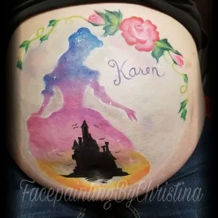 Maternity belly painting