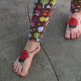 Chic Ladybug Sandals