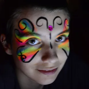 Glow bug! Face Painting In Paradise Hawaii.