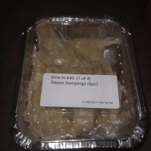 Steam dumplings