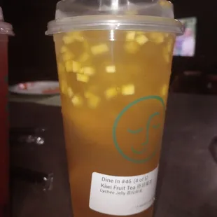 Mango and orange fruit tea