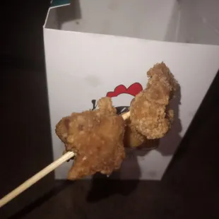 Plum popcorn chicken