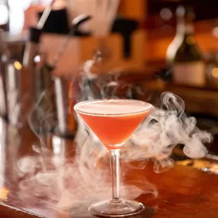 Enjoy our cocktails at the bar.