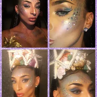 Mermaid Halloween makeup