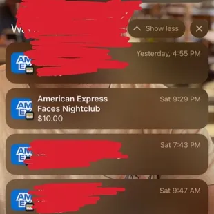 Initial $10 charge before the bartender decided to tip themselves an additional $10 without me knowing.