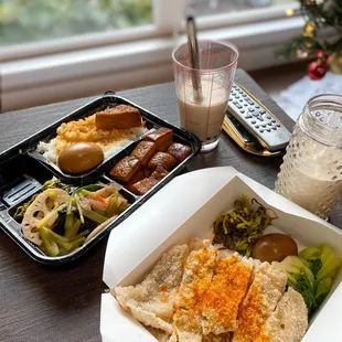 Fried Chicken Steak with Rice