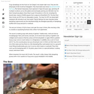 San Diego magazine rated Best Soup Dumplings in San Diego