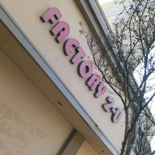 Factory 2 U - The sign