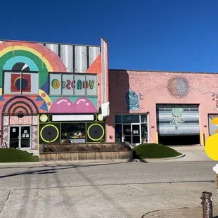 Outside of building.