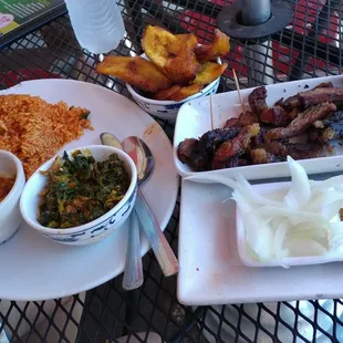 Their brisket appetizer was some of the best brisket I&apos;ve ever had. The vegetable soup is a little spicy but is very good. Great plantains!