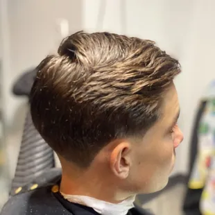 Taper scissor finish