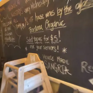 a chalkboard