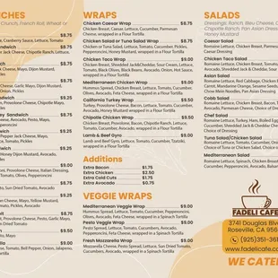 Sandwiches, Wraps &amp; Salads