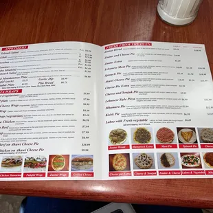 the menu