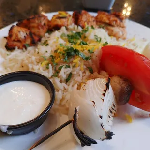 Chicken Kabob Plate