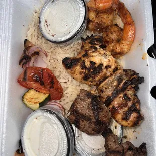 Togo Trio Kabob Plate