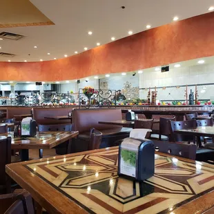 the dining area