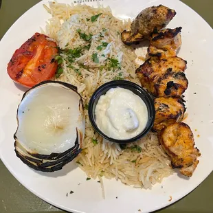 Chicken Kabob Plate