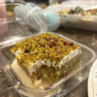 Pistachio Rose Tres Leches