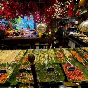 interior, salads