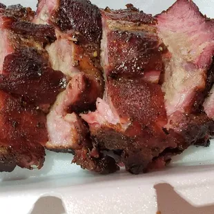 "Oo'Wee BABY"(back) Ribs Award Winning No Sauce needed..