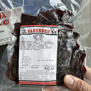 Good clean jerky, no preservatives.