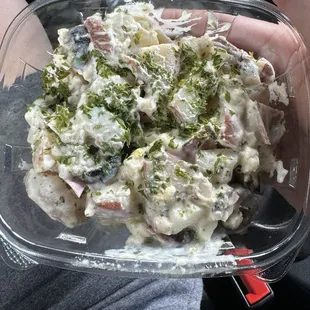 Red potatoe salad is fresh an amazing!